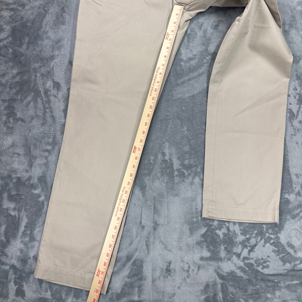 Banana Republic Aiden Chino Slim Fit Pants Mens 36x34 Tan Khaki Cotton New - Picture 6 of 14